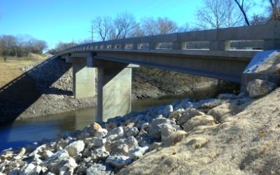 View of a bridge with water